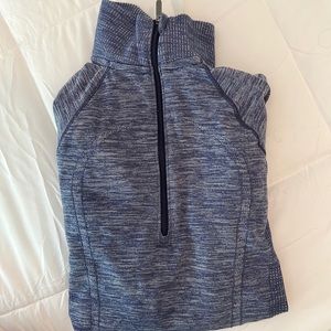 Lightweight, long-sleeve quarter-zip workout/running top